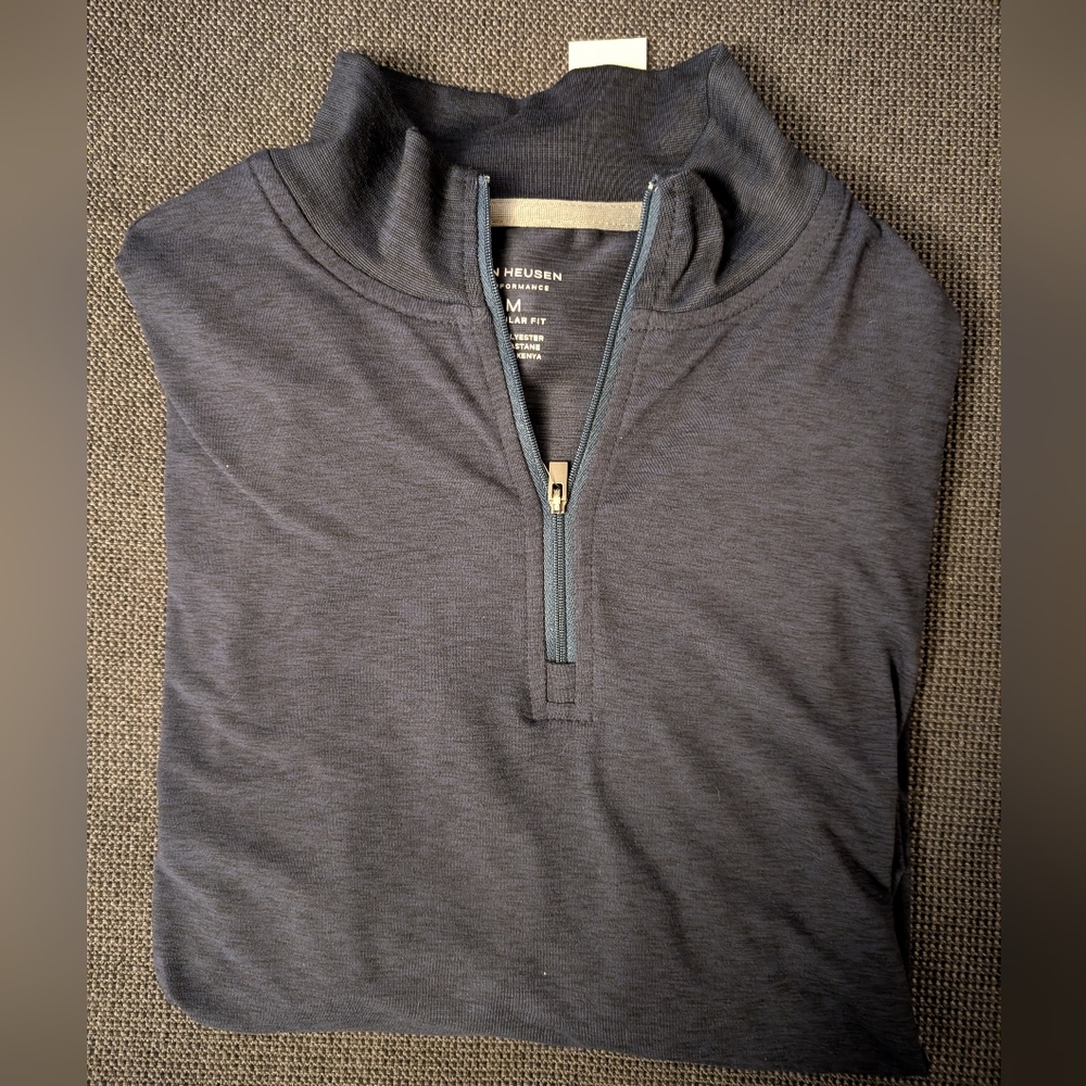 Van Heusen Men's Dark Blue 1/4 Zip M